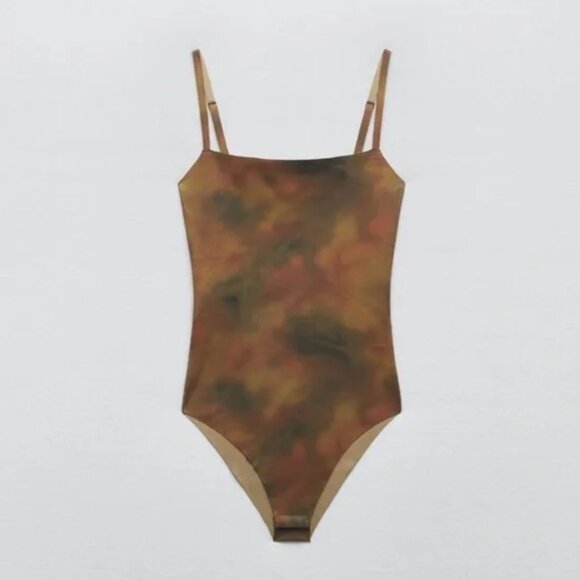 Zara Tie Dye Knit Bodysuit in Size M - Picture 1 of 4